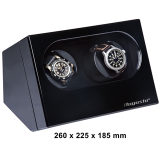 WATCH WINDER 2 WATCHES (BLACK) WITH ADAPTER